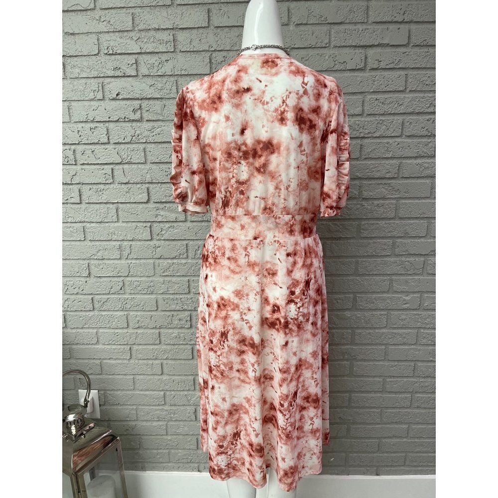 Ember Multicolored Short Sleeve Tie Front Duster Size M - Picture 5 of 10